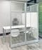 7.5' Long White Office Panel Wall Set with 60