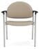 Chat 400 lb. Cap. Oversized Guest Chair in Upgrade Fabric/Healthcare Vinyl