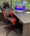 Velocity High Back Racing Style Conference Chair in Black and Red
