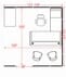 10' x 10' x 7'H Clear Glass Modular Office w/ Black Frame - Add-On Cubicle