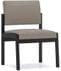 Lenox Steel 300 lb. Cap. Armless Guest Chair in Upgrade Fabric/Healthcare Vinyl