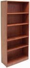 5-Shelf Cherry Laminate Bookcase
