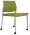 Avon Fully Upholstered Stackable Armless Chair on Casters - Standard Fabric or Vinyl