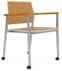 Avon Plywood Stackable Guest Chair on Casters