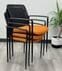 Mesh Stacking Chair in Black Back with Orange Seat - FREE With $1,000.00 Purchase!