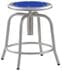 Industrial Metal Stool with Colored Seat, 18