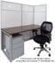 TrendSpaces Washable White Laminate Cubicles w/Glass Series - 67