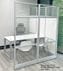7.5' Long White Office Panel Wall Set with 72