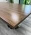 8'x4' Modern Walnut Rectangular Conference Table w/White Soft Pad Leather Chairs