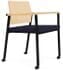 Avon Plywood Back / Fabric Seat Stackable Guest Chair on Casters - Standard Fabric or Vinyl
