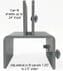 Set of 2 Sneeze Guard Clamps for Cubicles - For Panel Walls 1.25