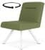 Willow 400 lb. Cap. Swivel Armless Guest Chair in Standard Fabric/Vinyl