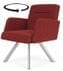Willow 400 lb. Cap. Swivel Guest Chair in Upgrade Fabric/Healthcare Vinyl