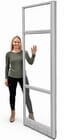 7-Foot Full Clear Glass Office Panels - 24&quotW x 7'H - See Other Sizes