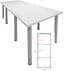 10' x 4' Standing Height Conference Table w/Round Post Legs