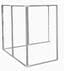 6'W x 6'D x 5'H Clear Acrylic Modular Office - Lateral Add-On