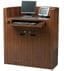 Hardwood Veneer Bow Front Lectern
