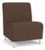 Ravenna 500 lbs Bariatric Armless Guest Chair in Standard Fabric or Vinyl