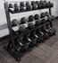 Total Fitness Set with 5-50 lb. Dumbbell Set w/ Storage Rack and Air Resistance Bike