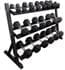 Total Fitness Set with 5-50 lb. Dumbbell Set w/ Storage Rack and Air Resistance Rower
