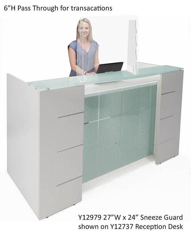 free standing desk shields