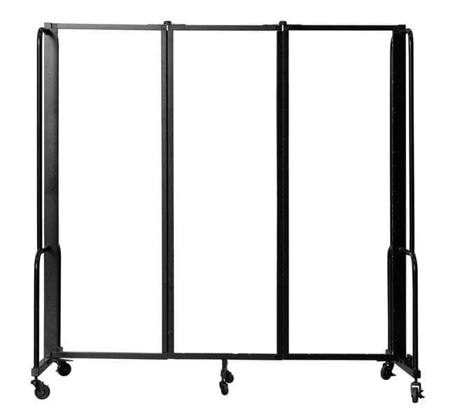 6'W x 6'H Whiteboard Folding Mobile Room Divider