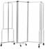 6'W x 6'H Clear Acrylic Folding Mobile Room Divider