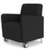 Ravenna Guest Chair w/ Casters in Upgrade Fabric or Healthcare Vinyl