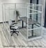 6' x 6' x 7'H Clear Glass Modular Office - Starter Cubicle