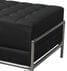 Black Tufted Modular Bench Series - 2 Person Bench