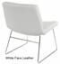 Modern Faux Leather Armless Guest Chair with Chrome Frame