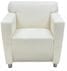 Cream Leather Lounge / Reception Seating - Cream Leather Club Chair
