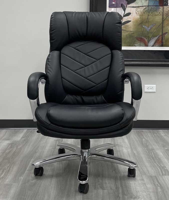 Executive Leather Office Chair black Leather Rolling 