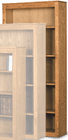 33&quotW x 72&quotH Oak Bookcase