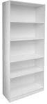 White 5-Shelf Office Bookcase