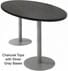 Oval Standing Height 8' Metal Disc Base Conference Table