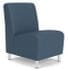 Ravenna Armless Guest Chair in Standard Fabric or Vinyl