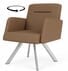 Willow 400 lb. Cap. Swivel Guest Chair in Upgrade Fabric/Healthcare Vinyl