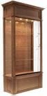 40&quotW Wood Veneer Traditional Display Case w/ Side Lights