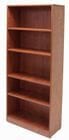 Cherry 5-Shelf  Laminate Bookcase