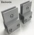 Set of 2 Sneeze Guard Clamps for Cubicles - For Panel Walls .75