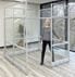 6' x 6' x 7'H Clear Glass Modular Office - Starter Cubicle