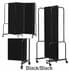 6'W x 6'H Fabric Folding Mobile Room Divider