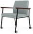 Mystic 400 lb Capacity Guest Chair w/ Caster in Upgrade Fabric or Healthcare Vinyl