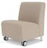 Ravenna 500 lbs Bariatric Armless Guest Chair w/ Casters in Upgrade Fabric or Healthcare Vinyl
