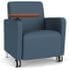 Ravenna Guest Chair w/ Casters & Swivel Tablet in Standard Fabric or Vinyl