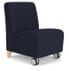 Siena Armless Guest Chair w/ Casters in Standard Fabric or Vinyl