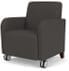 Siena Guest Chair w/ Casters in Upgrade Fabric or Healthcare Vinyl
