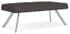 Willow 600 lb. Cap. 2-Seat Bench in Upgrade Fabric/Healthcare Vinyl