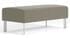 Luxe 2-Seat Bench in Upgrade Fabric/HealthcareVinyl